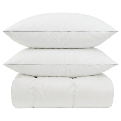 90% Goose Down Duvet Set FULDA 3 pcs 135 x 220 cm Winter White