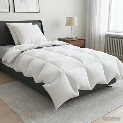 90% Goose Down Duvet Set FULDA 3 pcs 155 x 220 cm Winter White
