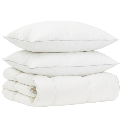 90% Goose Down Duvet Set FULDA 3 pcs 220 x 240 cm Winter White