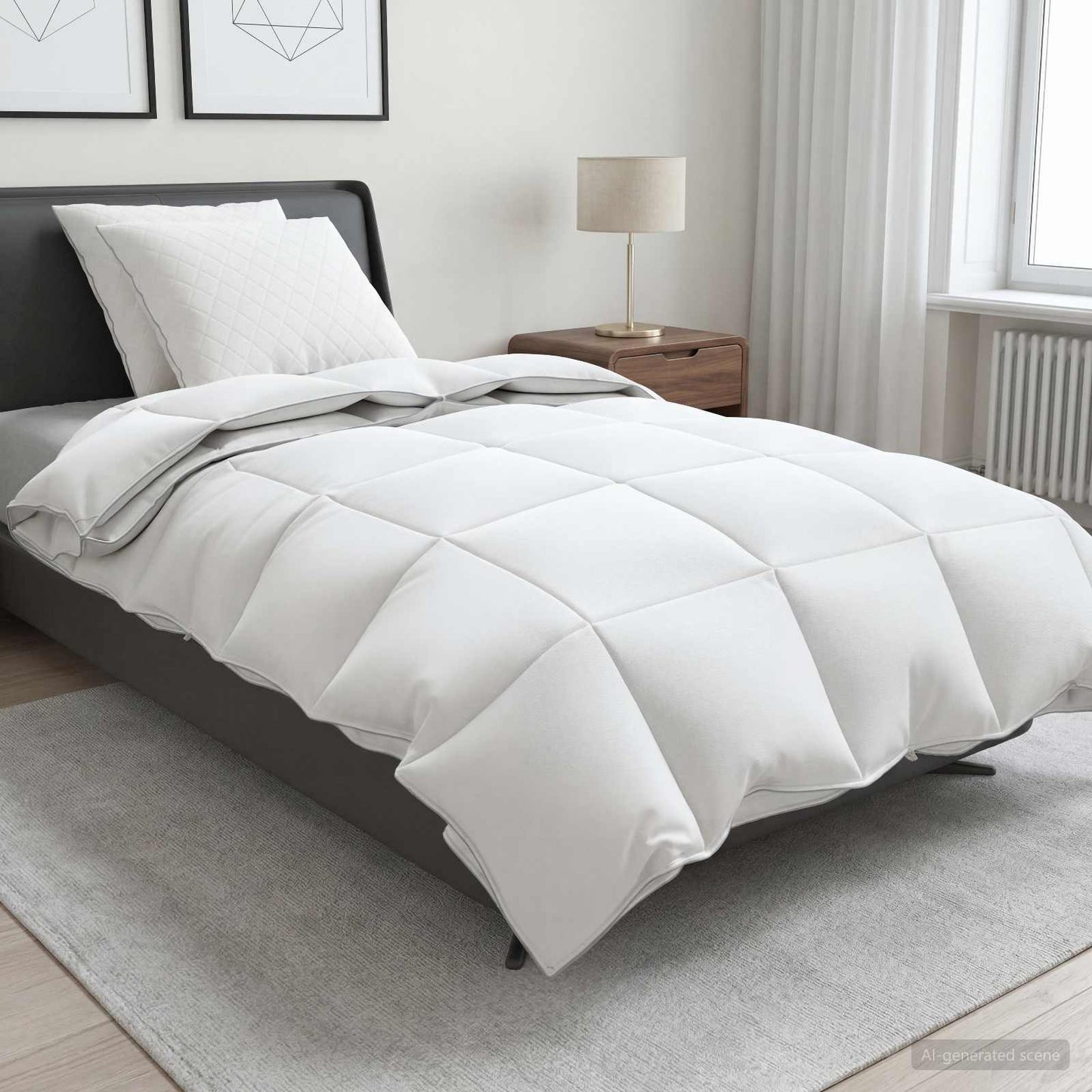 90% Goose Down Duvet Set FULDA 3 pcs 135 x 220 cm All Seasons