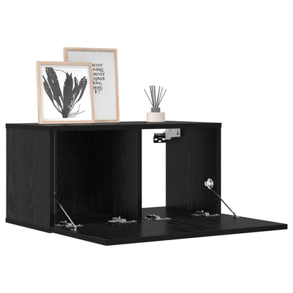 TV Cabinet Set 10 pcs 180 x 30 x 30 cm Black Oak