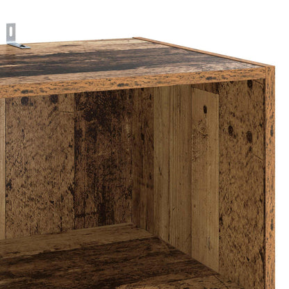 Sideboard Oak Wood 45 x 41 x 185 cm Engineered Wood