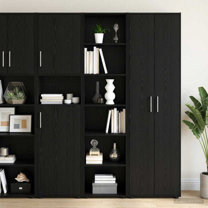 Sideboard Black Oak 45 x 41 x 185 cm Engineered Wood