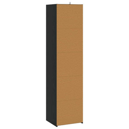Sideboard Black Oak 45 x 41 x 185 cm Engineered Wood