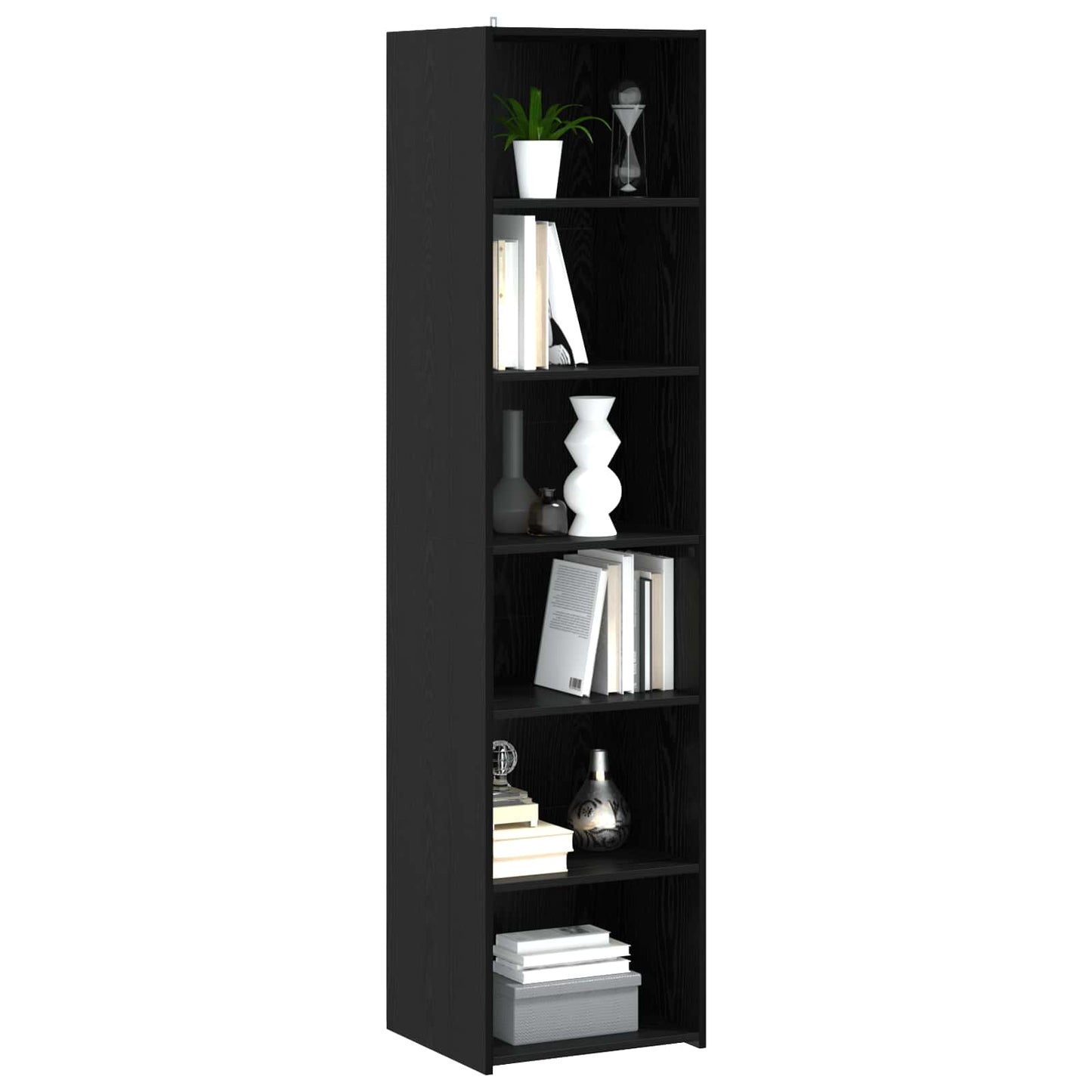 Sideboard Black Oak 45 x 41 x 185 cm Engineered Wood