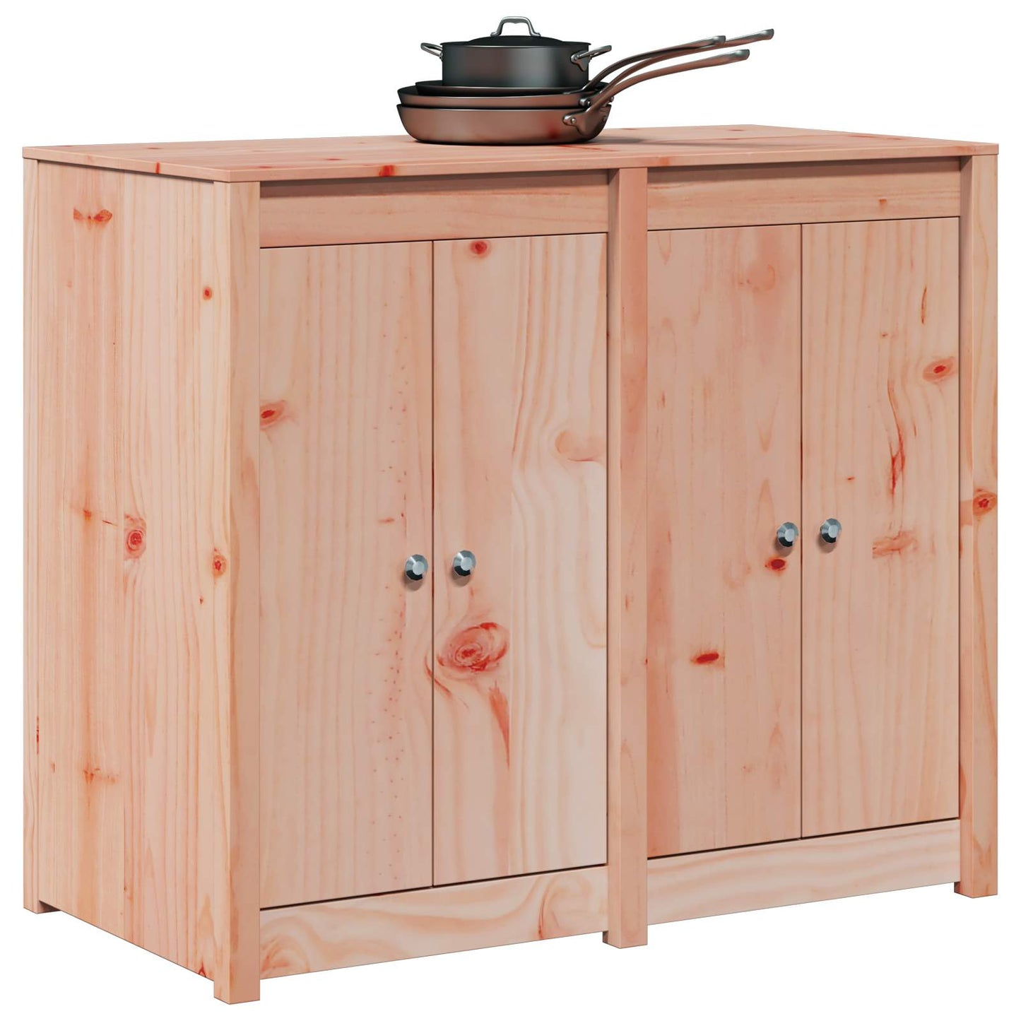 Outdoor Kitchen Cabinet MEPPEL White 106 x 55 x 92 cm