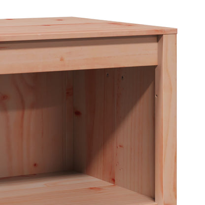 Outdoor Kitchen Cabinet MEPPEL 2 pcs White Solid Pine Wood