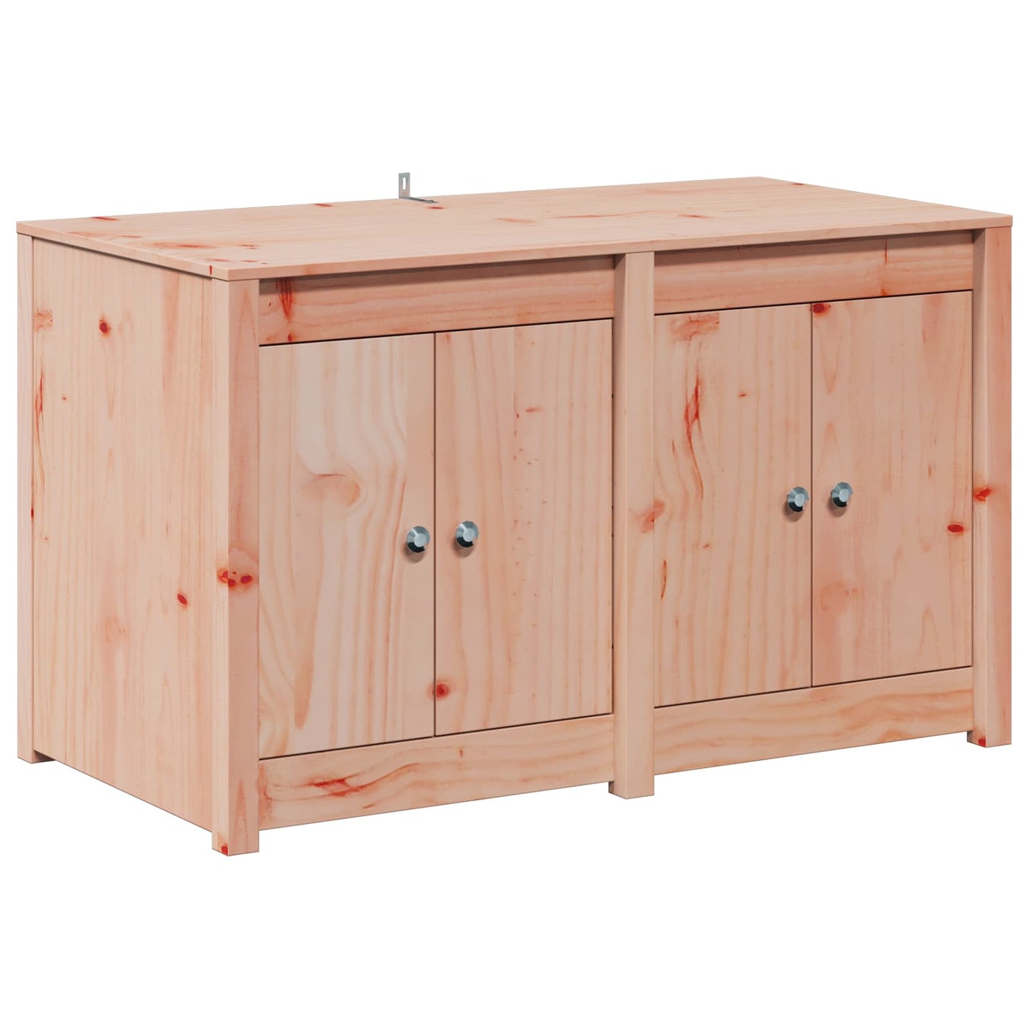 Outdoor Kitchen Cabinet MEPPEL 3 pcs White Solid Pine Wood