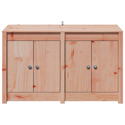 Outdoor Kitchen Cabinet MEPPEL 3 pcs White Solid Pine Wood