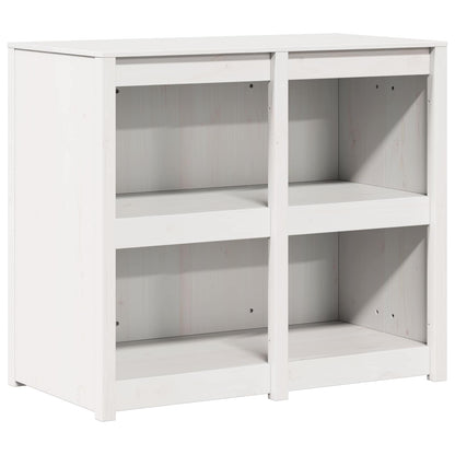 Outdoor Kitchen Cabinet MEPPEL 3 pcs White Solid Pine Wood