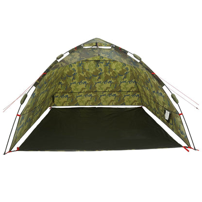 Fishing Tent Quick Release 4-Person Light Camouflage