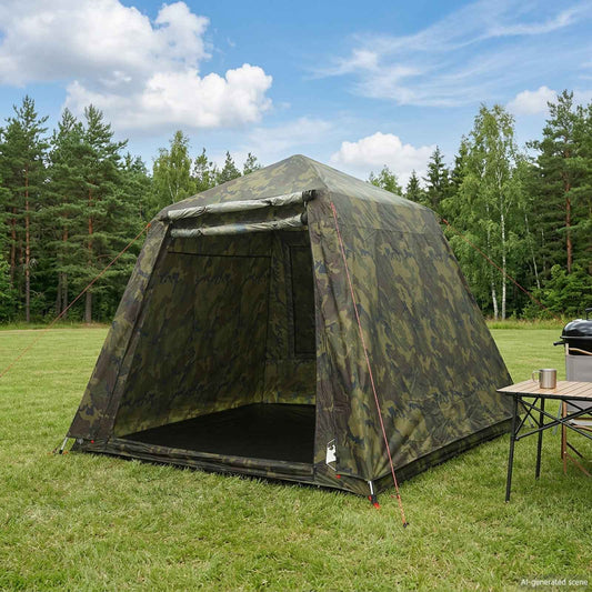 Fishing Tent Quick Release -Person 4-Person Light Camouflage