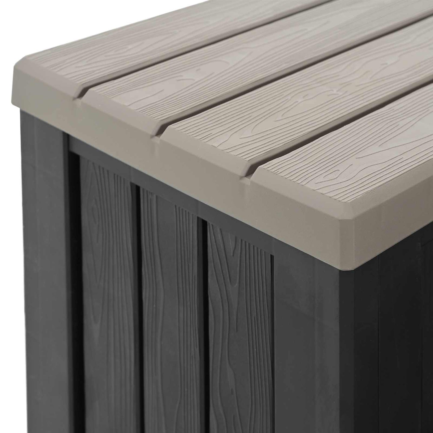 Hot Tub Step with Storage 2-Step Brown and Grey 93 x 57 x 35 cm