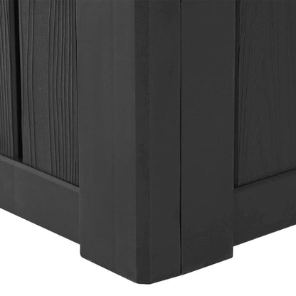 Hot Tub Step with Storage 2-Step Black 93 x 57 x 35 cm PP