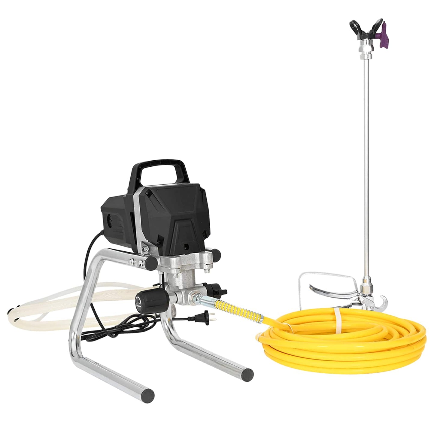 Airless Paint Sprayer 10 m Spray Hose 220V 2L/min 227 bar Black
