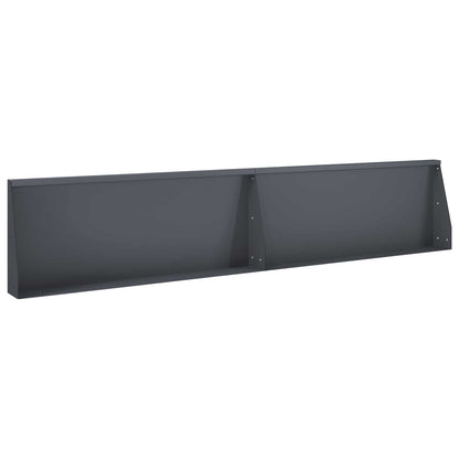 Retaining Wall 2 pcs 100 x 12 x 30 cm Steel Anthracite