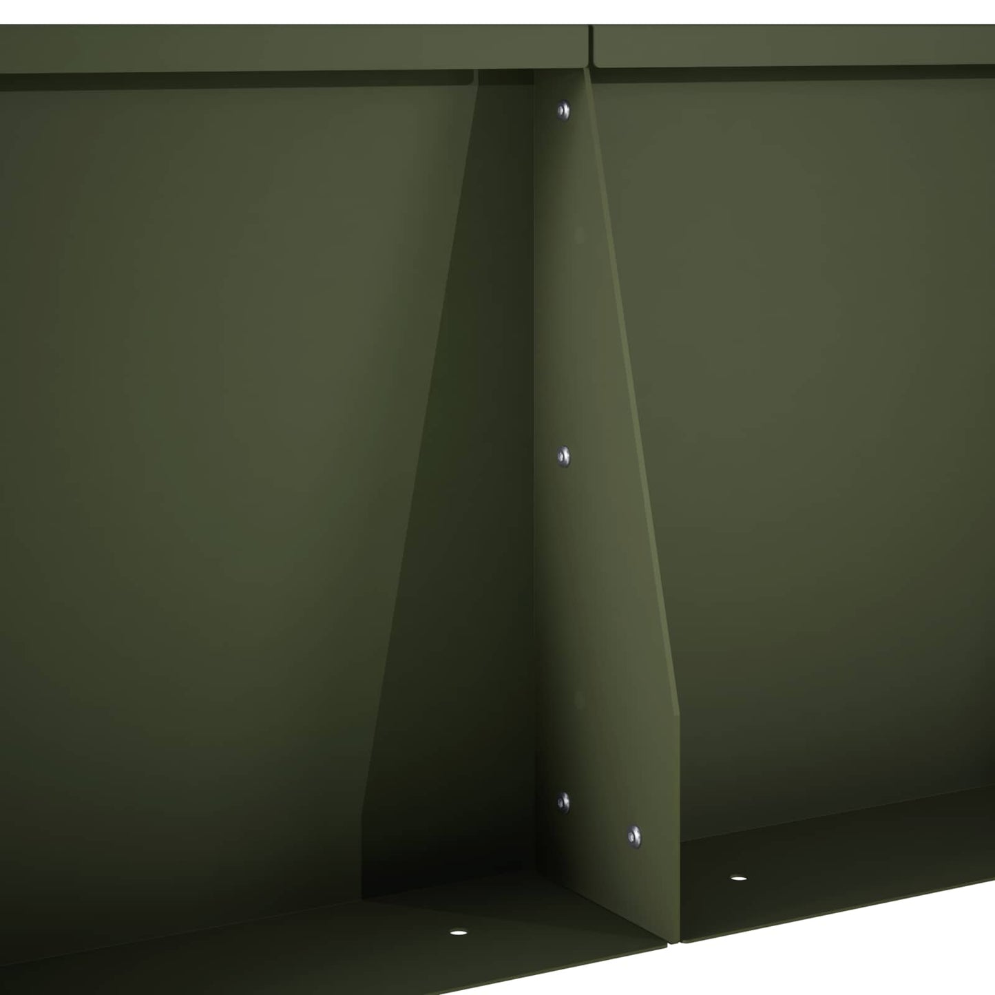 Retaining Wall 2 pcs 100 x 12 x 30 cm Steel Olive Green