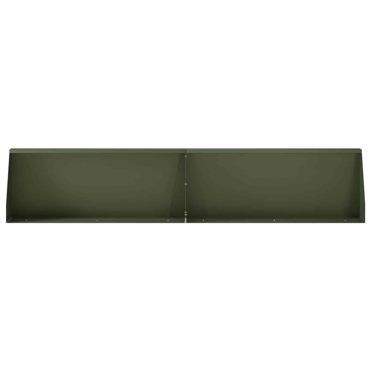 Retaining Wall 2 pcs 100 x 12 x 30 cm Steel Olive Green