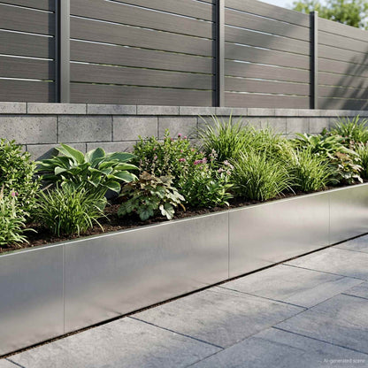 Retaining Wall 2 pcs 100 x 12 x 30 cm Stainless Steel Silver