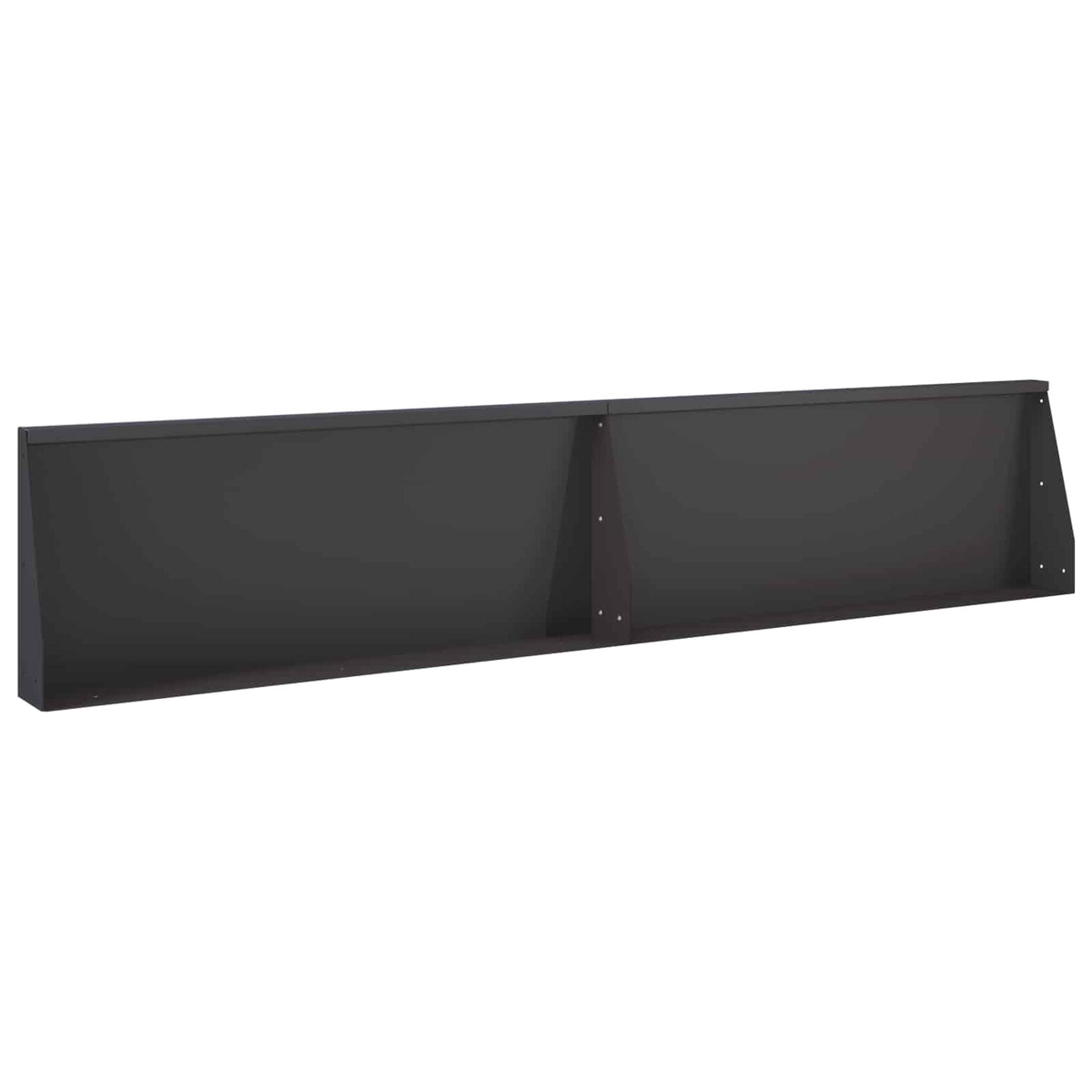 Retaining Wall 2 pcs 100 x 12 x 40 cm Steel Black