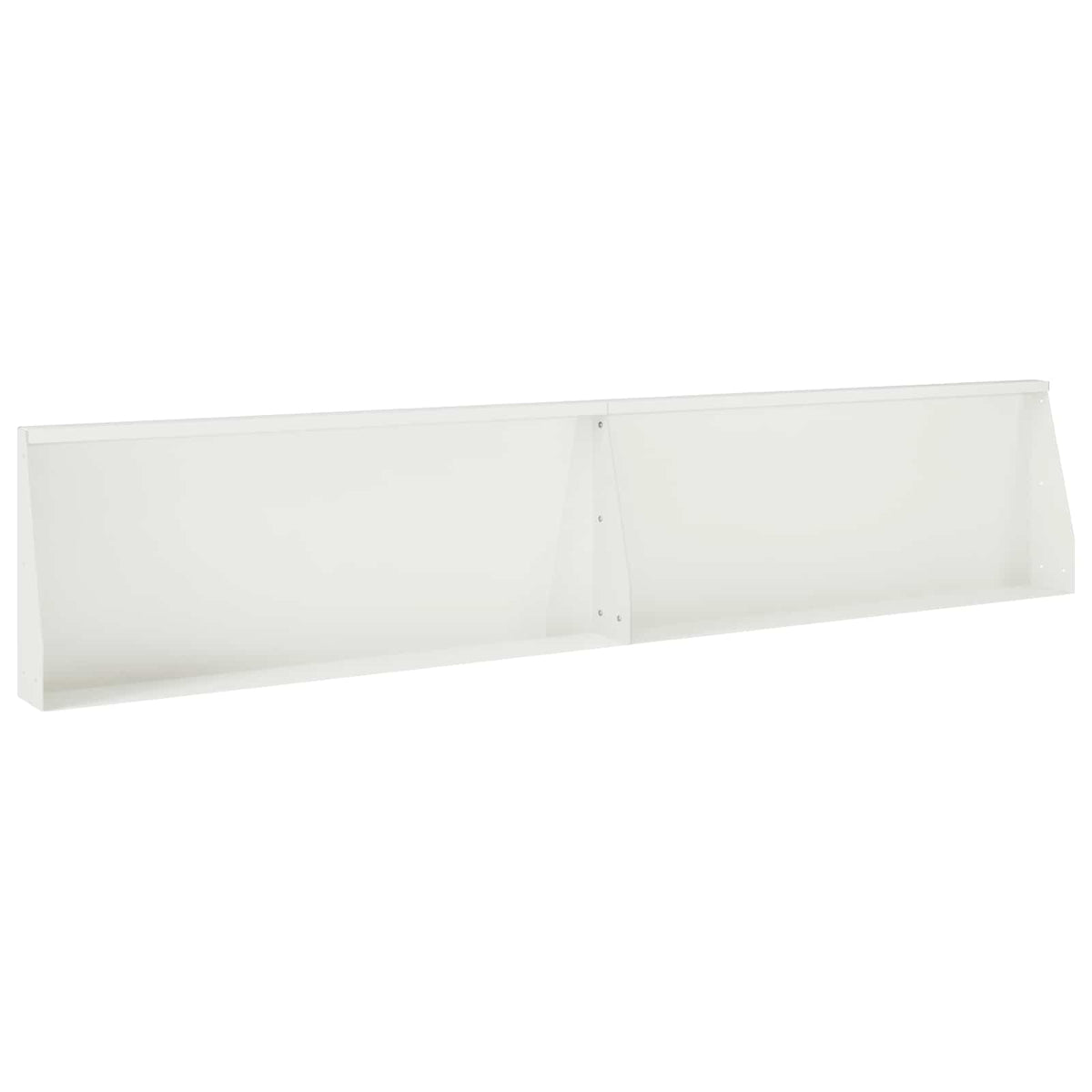 Retaining Wall 2 pcs 100 x 12 x 40 cm Steel White