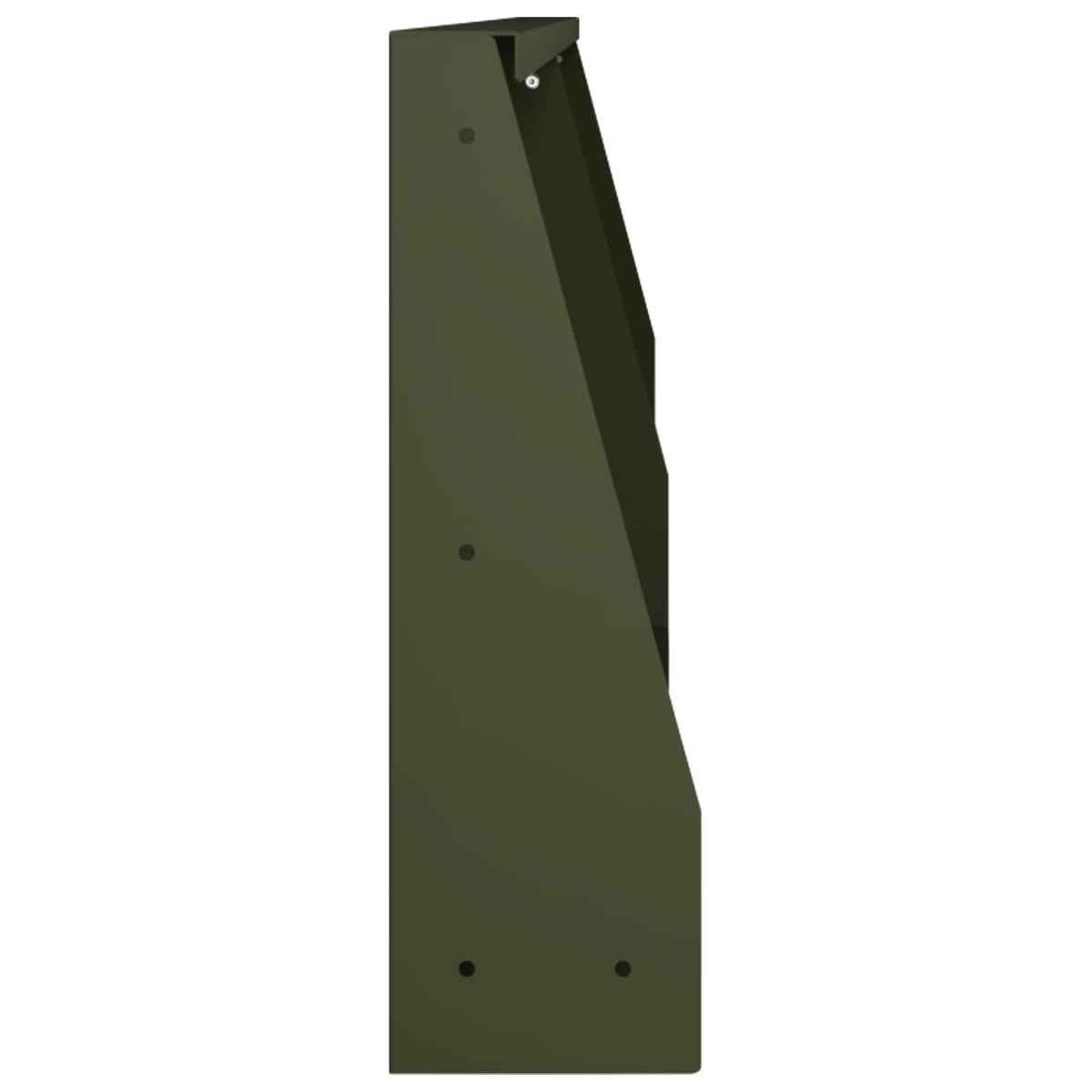 Retaining Wall 2 pcs 100 x 12 x 40 cm Steel Olive Green