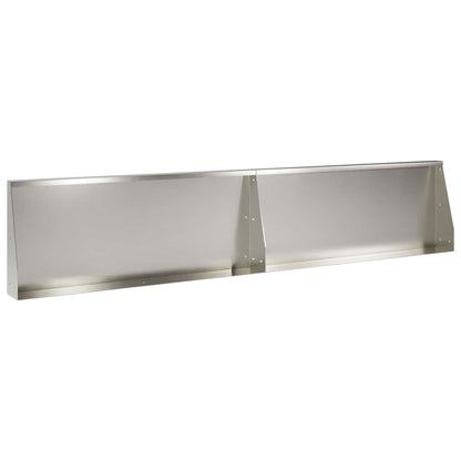 Retaining Wall 2 pcs 100 x 12 x 40 cm Stainless Steel Silver