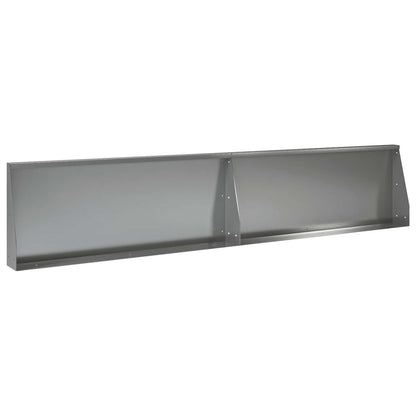 Retaining Wall 2 pcs 100 x 12 x 40 cm Galvanised Steel Silver
