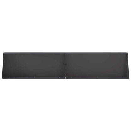 Retaining Wall 2 pcs 100 x 12 x 50 cm Steel Black
