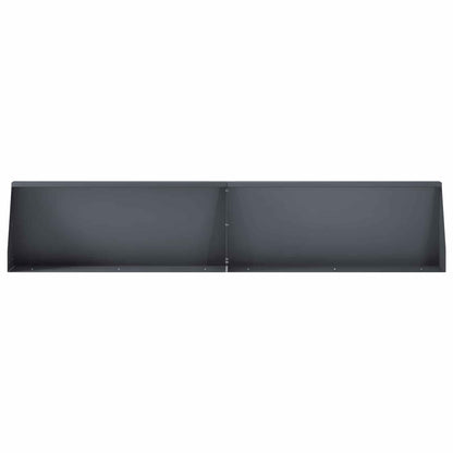 Retaining Wall 2 pcs 100 x 12 x 50 cm Steel Anthracite