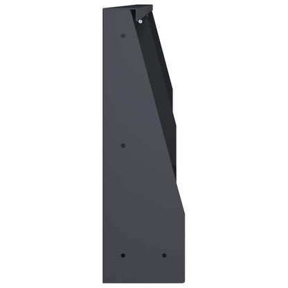 Retaining Wall 2 pcs 100 x 12 x 50 cm Steel Anthracite