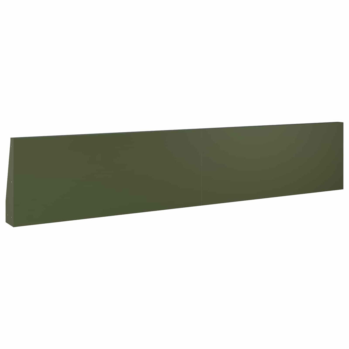 Retaining Wall 2 pcs 100 x 12 x 50 cm Steel Olive Green