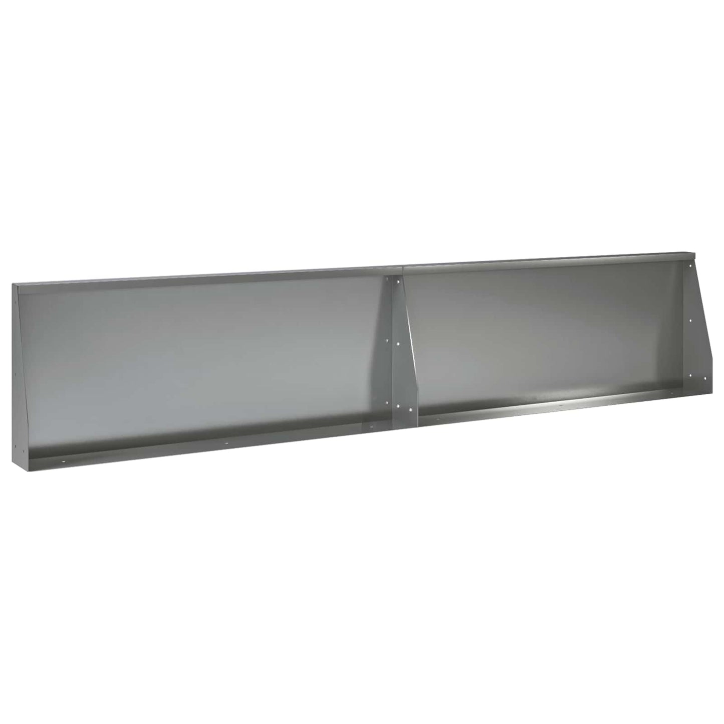 Retaining Wall 2 pcs 100 x 12 x 50 cm Galvanised Steel Silver