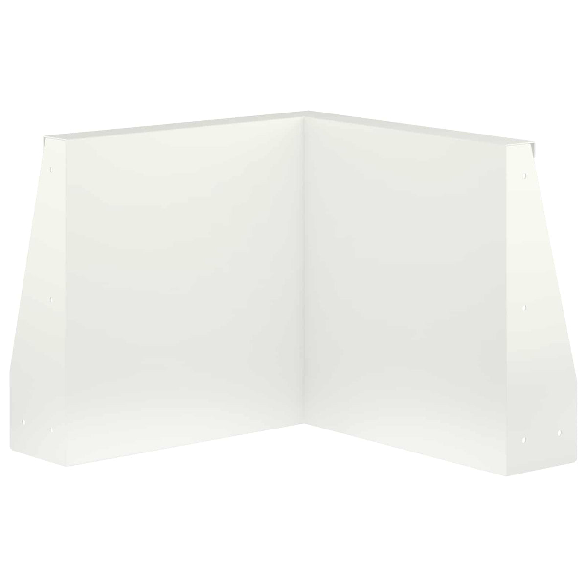 Retaining Wall 50 x 50 x 30 cm Steel White