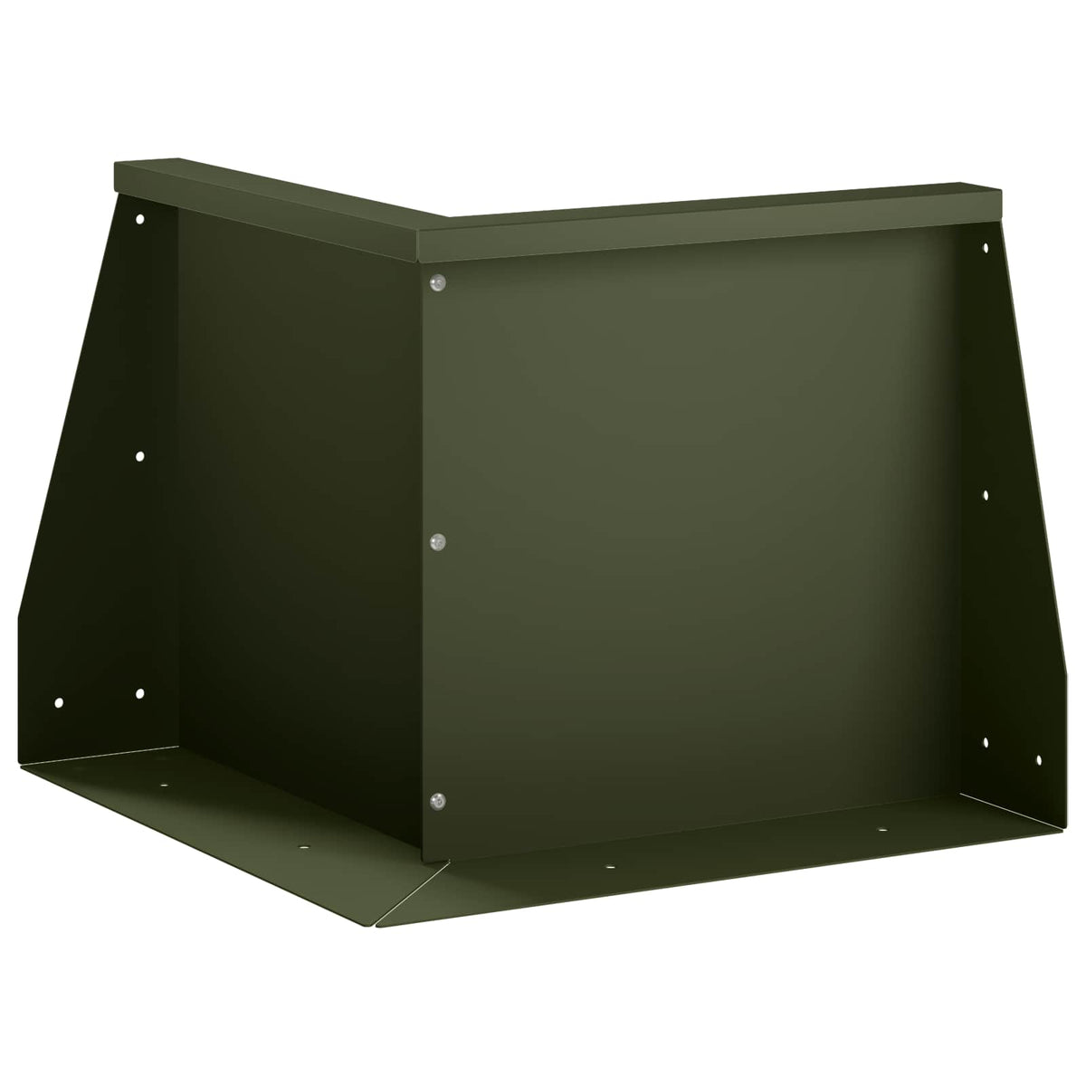 Retaining Wall 50 x 50 x 30 cm Steel Olive Green