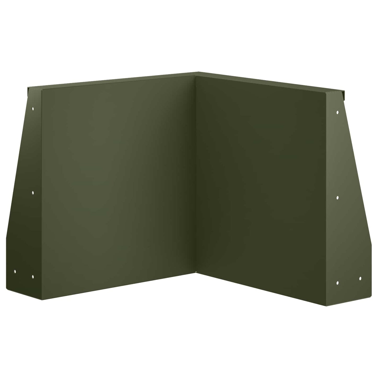 Retaining Wall 2 pcs 50 x 50 x 30 cm Steel Olive Green