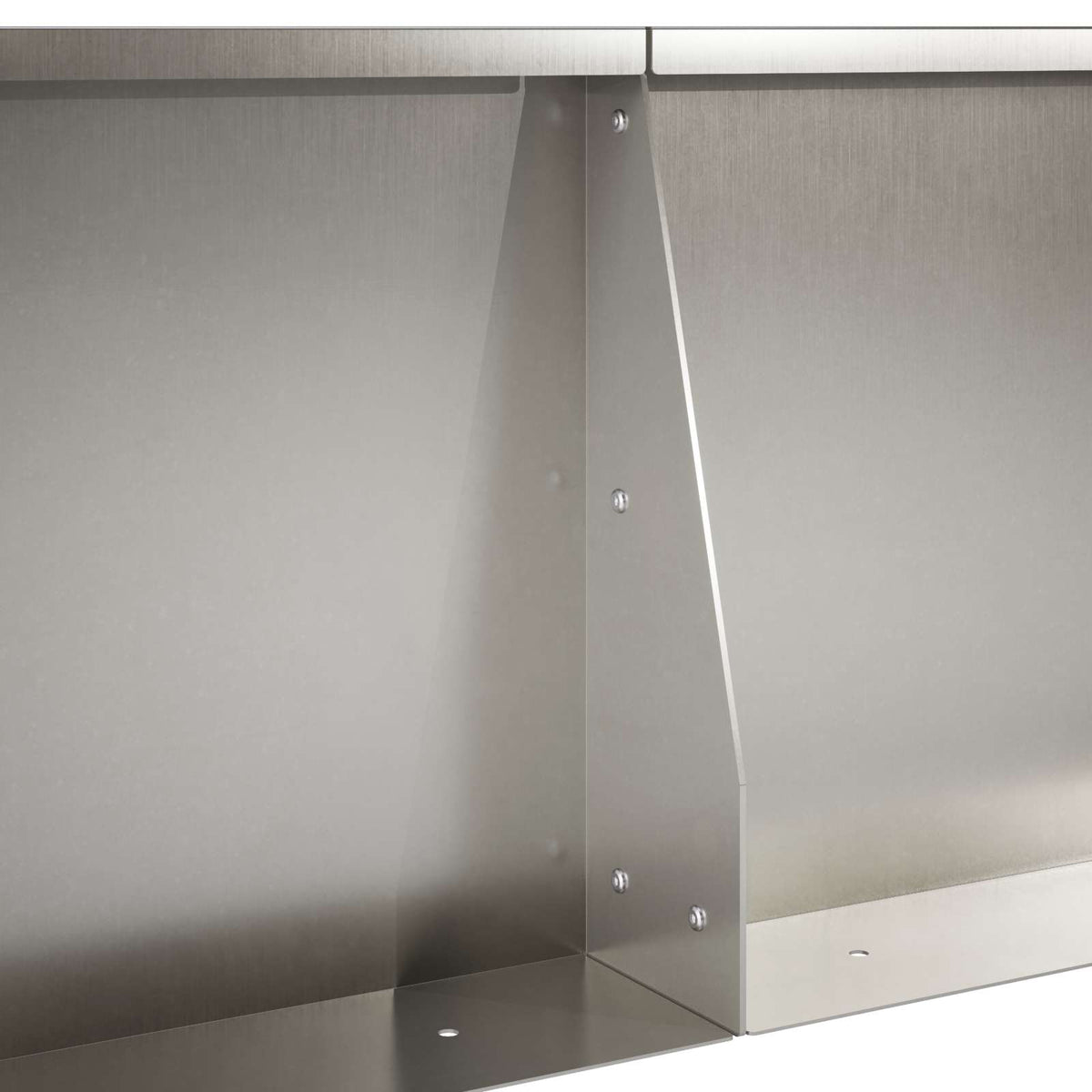 Retaining Wall 2 pcs 50 x 50 x 30 cm Stainless Steel Silver