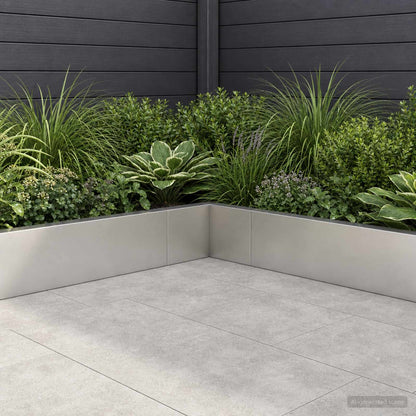Retaining Wall 2 pcs 50 x 50 x 30 cm Stainless Steel Silver