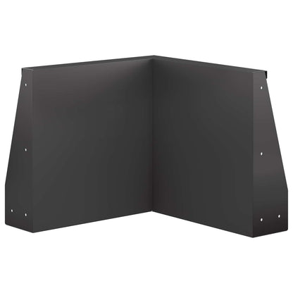 Retaining Wall 50 x 50 x 40 cm Steel Black