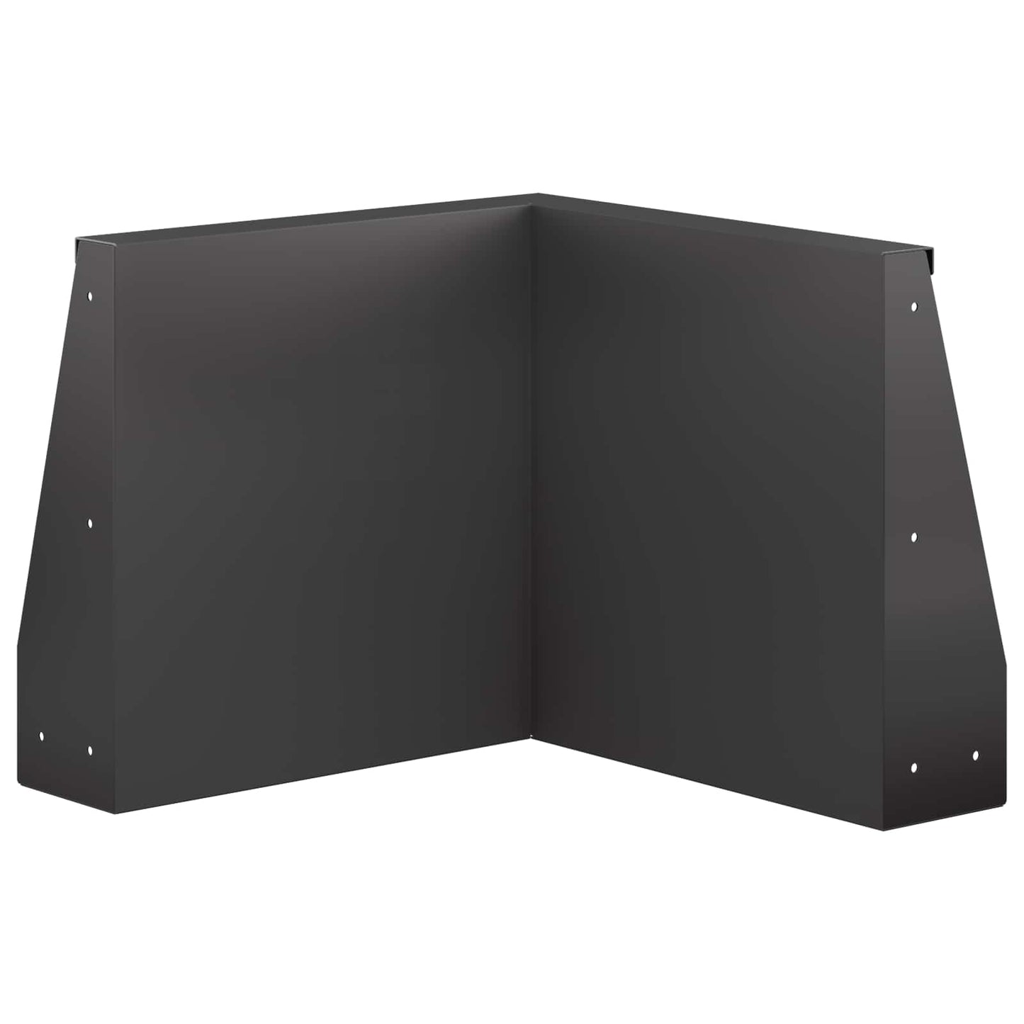 Retaining Wall 2 pcs 50 x 50 x 40 cm Steel Black