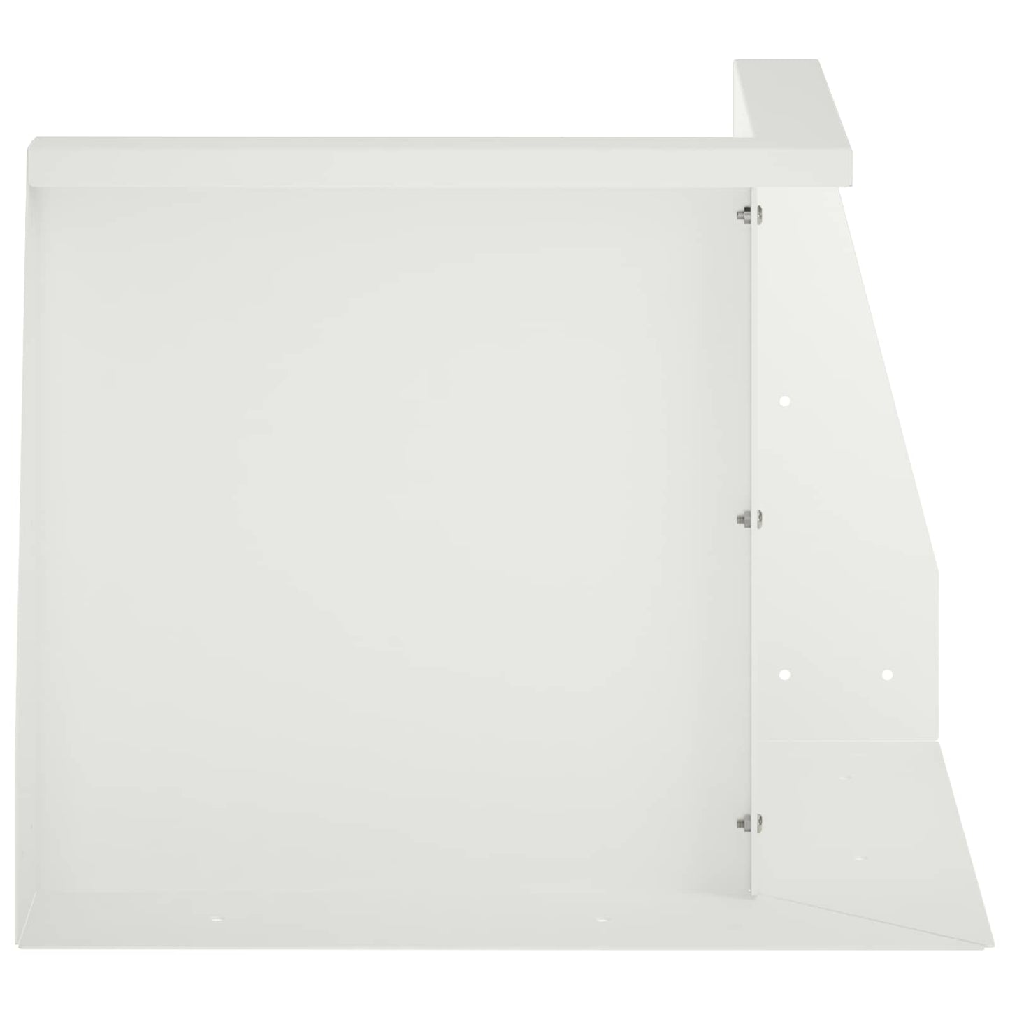 Retaining Wall 2 pcs 50 x 50 x 40 cm Steel White
