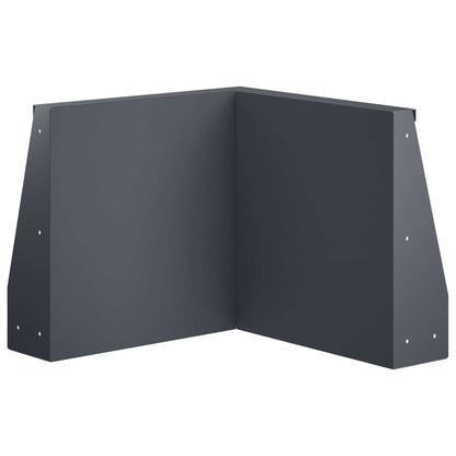 Retaining Wall 50 x 50 x 40 cm Steel Anthracite