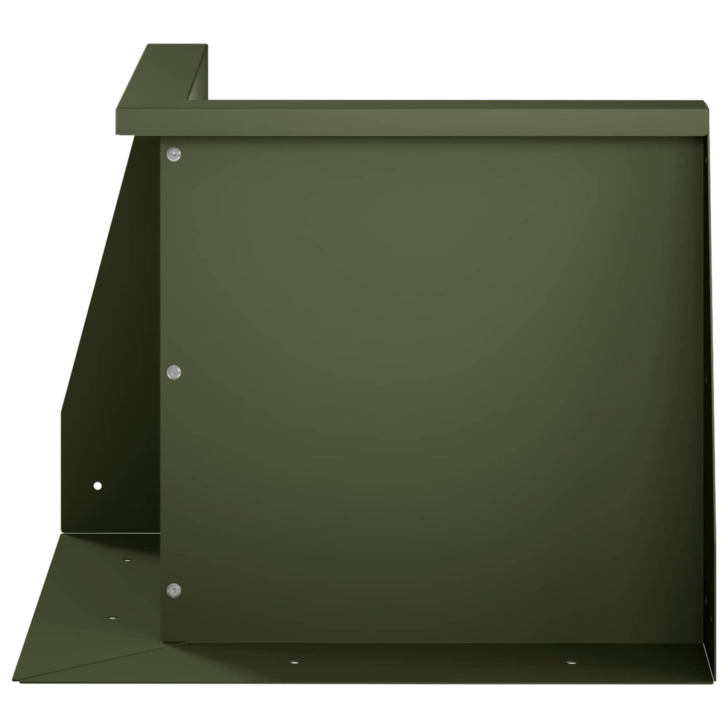Retaining Wall 2 pcs 50 x 50 x 40 cm Steel Olive Green