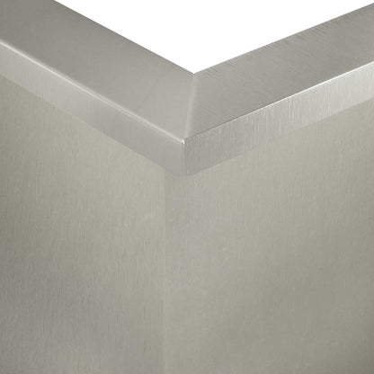 Retaining Wall 50 x 50 x 40 cm Stainless Steel Silver