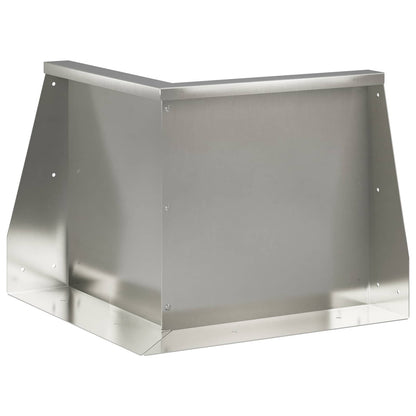 Retaining Wall 50 x 50 x 40 cm Stainless Steel Silver