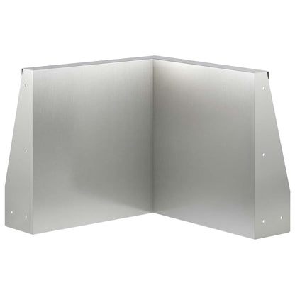 Retaining Wall 50 x 50 x 40 cm Stainless Steel Silver