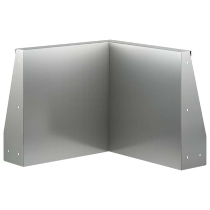 Retaining Wall 50 x 50 x 40 cm Galvanised Steel Silver