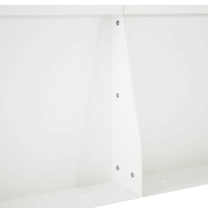 Retaining Wall 2 pcs 50 x 50 x 50 cm Steel White
