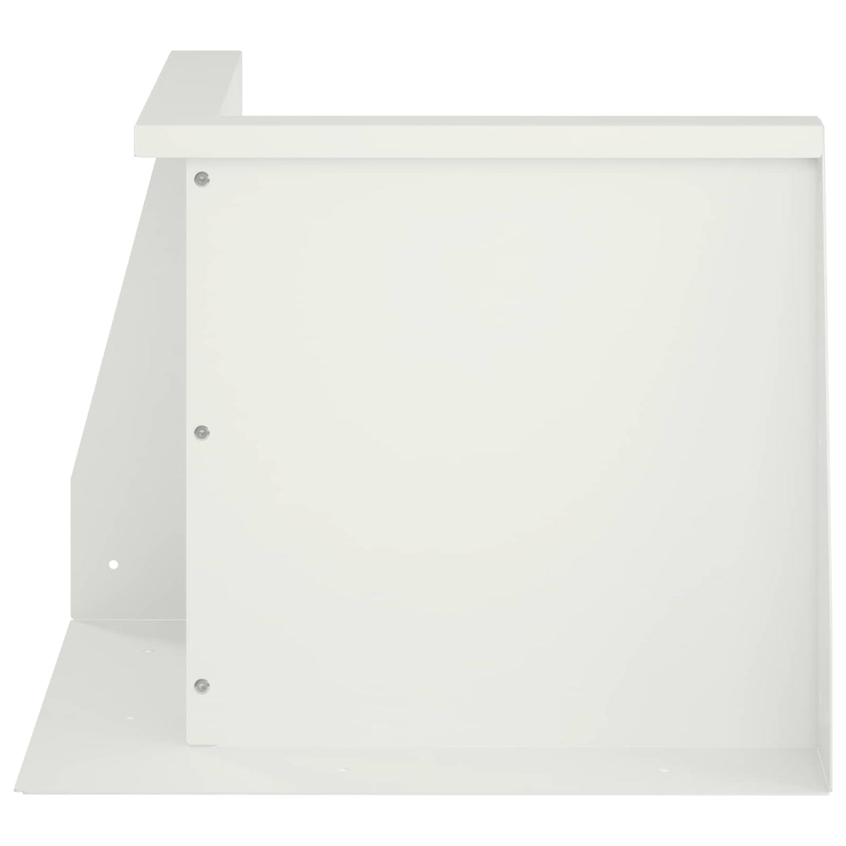 Retaining Wall 2 pcs 50 x 50 x 50 cm Steel White