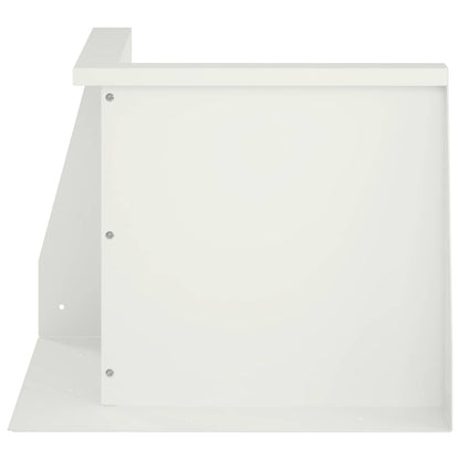 Retaining Wall 2 pcs 50 x 50 x 50 cm Steel White